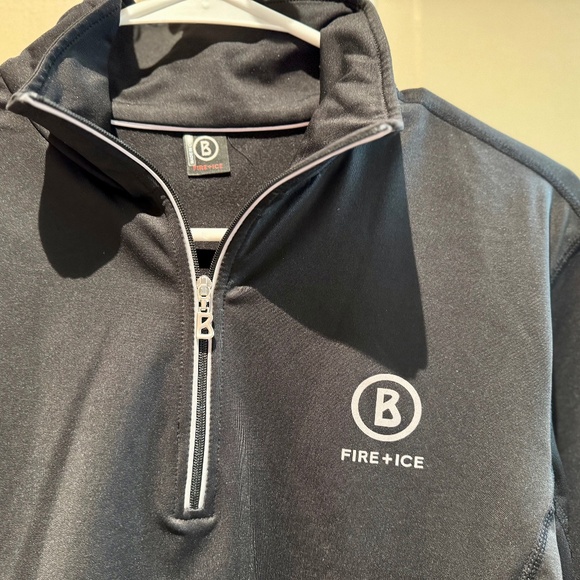 Bogner- Fire+Ice Other - 2024 Bogner- Fire+Ice First Layer, 1/4 zip T-Neck Men's-M-Black
